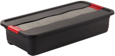 Transportbox Met Deksel 80x40x17 - 33 L Zwart Eckhart Keeeper 10831
