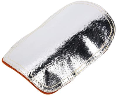 Leren Handpad voor Lassen met Aluminium Achterkant en Warmtebescherming van Splitleer
