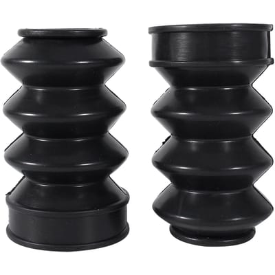 39mm Rubber Vorkbeschermers Gaiters Gators Laarzen Voor Sportster Dyna FX XL 883 black