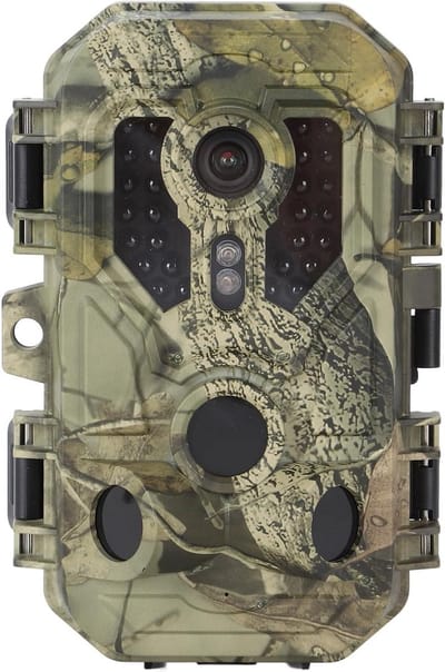 Wildcamera - Bewegingscamera - Dieren Observeren - 4K Resolutie Nachtzicht - IP66 Waterdicht - Zwart