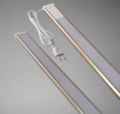 Trango LED onderbouwlamp 4-traps dimbaar 2534 *SUN* Keuken onderbouw lamp lichtstrip 900mm lang 15 Watt 230V in titanium met touch dimmer 3000K warm wit opbouwarmatuur, kastverlichting, onderbouwstrip