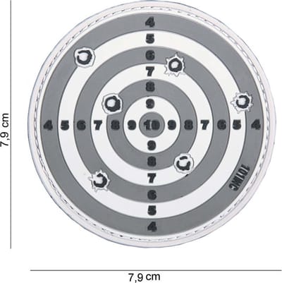 101 Inc Embleem 3D Pvc Target Grijs  14035