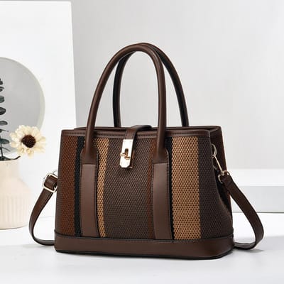 De Nieuwe Mode Kleur Patchwork Casual Kleine Tas Alle Mode Enkele Schouder Dames Tas Grote Capaciteit Moedertas Crossbody Tas . black