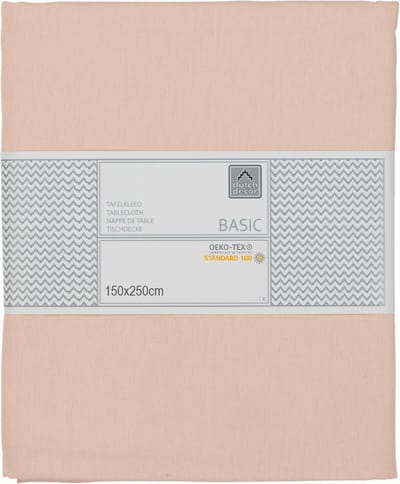 Dutch Decor Tafelkleed 100% Katoen 150 x 250 cm - Oud Roze