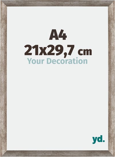 Your Decoration - Fotolijst A4 21x 29,7 cm - MDF - Metaal Vintage - Mura