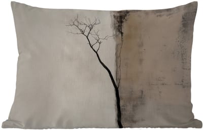 Buitenkussens - Tuin - Wabi sabi - Plant - Beige - 50x30 cm