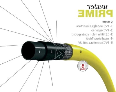 Tuinslang - Waterbuis PVC - Bewatering Gazon - Versterkt Tegen Verdraaien - 25 x 5000 cm - Geel