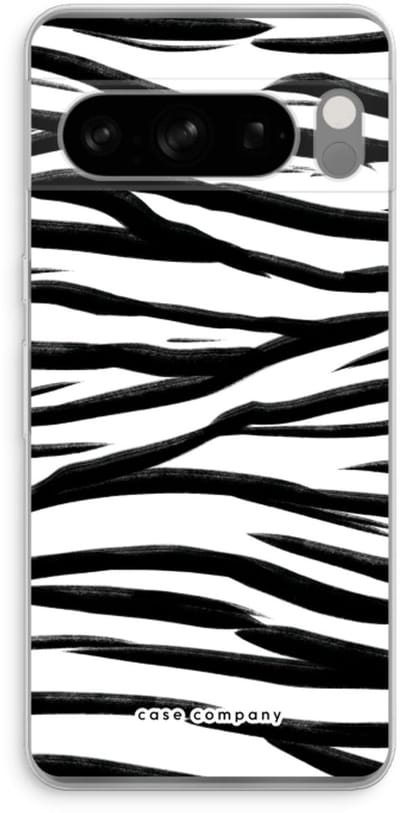 Case Company® - Hoesje geschikt voor Google Pixel 8 Pro hoesje - Zebra pattern - Soft Cover Telefoonhoesje - Bescherming aan alle Kanten en Schermrand