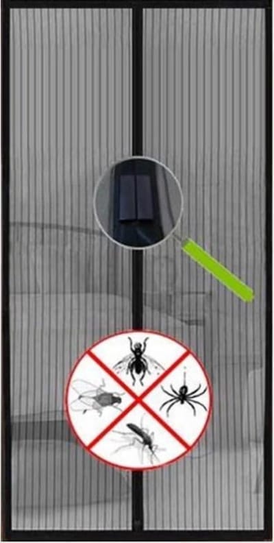 SnelShoppen - Vliegengordijn Magnetisch 210x90 cm - Horgordijnen voor Deuren - Insectenhor - Ideaal voor Tuin, Keuken en Camping - Geen Vliegen Meer B