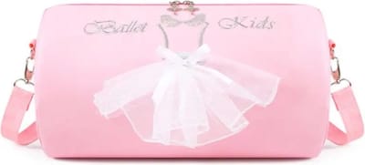 Ballettas Meisje – Kind Sporttas – Danstas met Schouderband – Gymtas – Roze Ballettas – 31 x 18 x 18 cm
