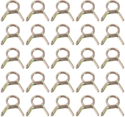 Slangklemmen, 5 mm ID benzineslangklemmen, mangaanstaal brandstofleiding, buisklem voor 5-6 mm buitendiameter slang slangklemmen luchtslang