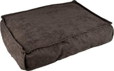 Topmast Hondenkussen - Velours Soft Serie - Antraciet - Maat M - 76 x 56 x 13 cm - Hondenkussens - Hondenmand
