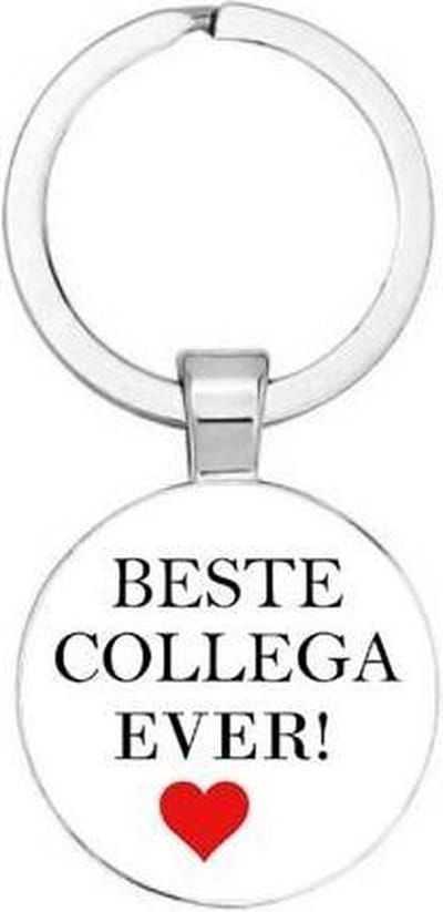 Akyol - Beste collega ever Sleutelhanger - Collega - Partner - Werk - Leuk kado voor je collega om te geven - 2,5 x 2,5 CM