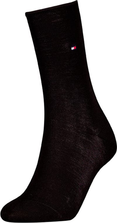 Tommy Hilfiger dames sokken premium roll top zwart