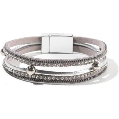 39 Stijl Handgemaakte Echt Leer Dames Armband Voor Vrouwen Bedelarmband Wikkelarmband gray