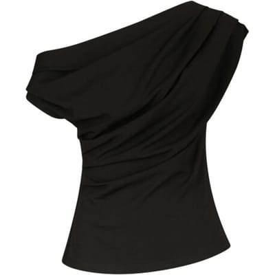 Neo Noir mabelle drapy top 168038 100 black