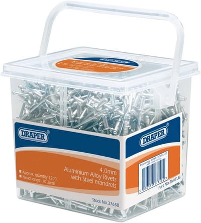 Blindklinknagels Aluminium met Stalen Doorn 4x10.2 mm 1200 Stuks Professionele Kwaliteit