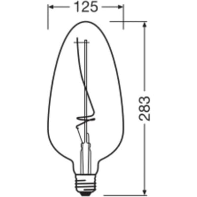 Osram E27 LED Kaarslamp | 4W 1800K 220V/240V 818 140Lm | 300° Dimbaar