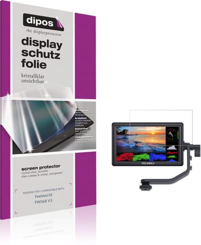 dipos – 2x Beschermfolie geschikt voor Feelworld FW568 V3 | Krasbestendige & heldere Screenprotector Ultra-Thin