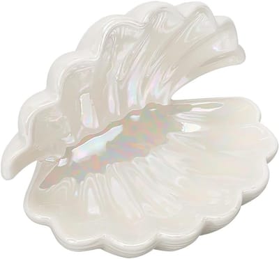 Sieradenplateau in Schelpvorm voor Ringen en Oorbellen, Decoratieve Opbergplaat voor Kettingen en Accessoires, Ocean-Thema Decoratie