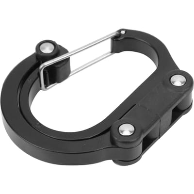 Buiten Aluminiumlegering Karabijnhaak Clip en Haak Mini voor ReisBagageKleine TassenBlauw