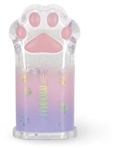 Puntenslijper in Kattenpootvorm met Glitters - Transparante Puntenslijper
