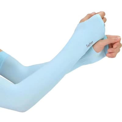 Zonbescherming UV-bestendig Sport Fitness en Entertainment Koel Fietsen Mouwen Sport Koelende Armmouwen 1 Tweeledig Praktisch Gebruik
