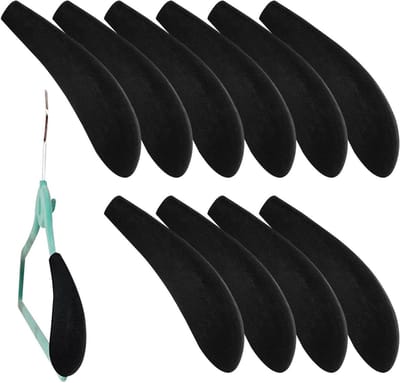 Kleerhanger Schoudervullingen - Kleding Beschermers - Kleding Organiseren - Fluwelen Antislip Grip - 10 Stuks - Zwart