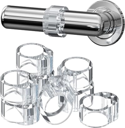 Deurstoppers voor deurgrepen - Wandbeschermers deurklink - Muren beschermen - Zelfklevend design - 8 stuks - Transparant