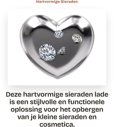 Dailygoods- Sieradenlade met slot - Roestvrij Stalen Lade - Decoratieve Lade - Cosmetische Opberger - Ringen Schotel - Voor Vrouwen en Meisjes - Sieradenopberger