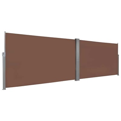 vidaXL - Windscherm - uittrekbaar - 160x600 - cm - bruin