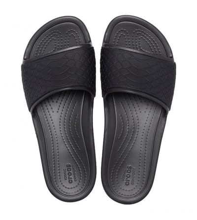 Crocs Sloane Snake Low Slide Zwart Maat 34/35 US 5