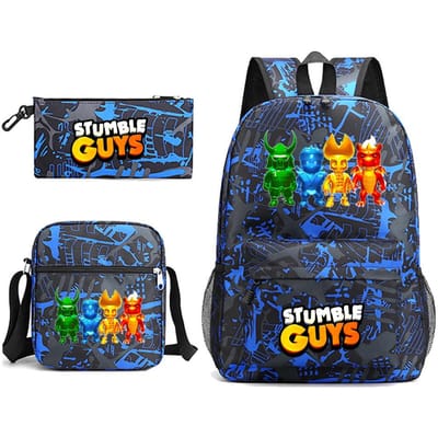 3-delige Schoolrugzakset voor Studenten Grote Capaciteit Oxford Stof Schooltas met Schouderband en Etui 3 piece set