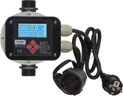 Digitale Pompbesturing met LCD-display en Droogloopbeveiliging tot 10 Bar en 2,2 kW