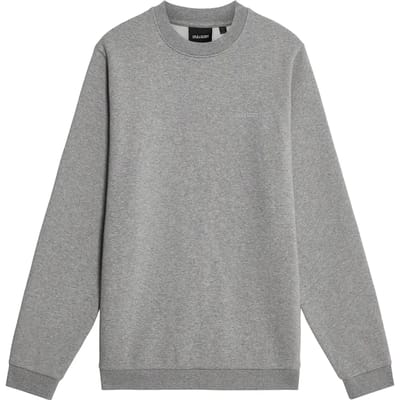 Lyle & Scott Logo Brushback Crew Neck Jumper Mid Grey Marl Taglia: XL | Maglioni a maglia Outlet | Uomo | Grigio