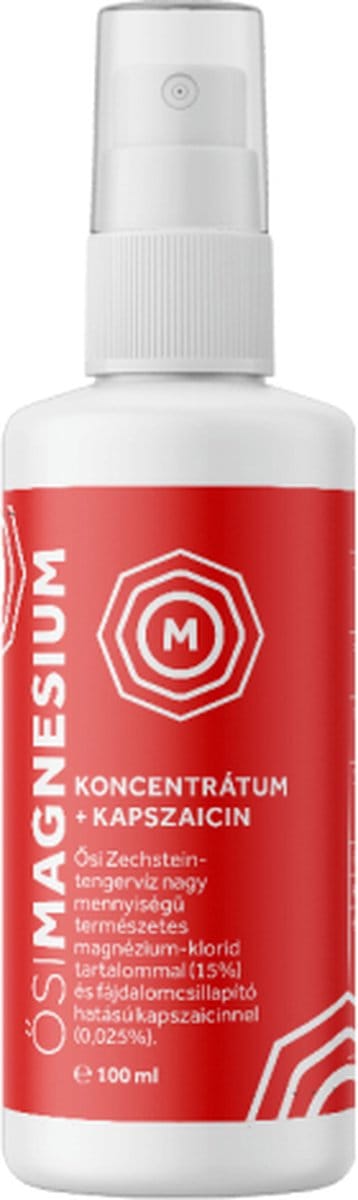 Magnesium Oil + Capsaicin - Magnesiumolie spray - OsiMagnesium - voor warmtewerking op de huid - 100ml