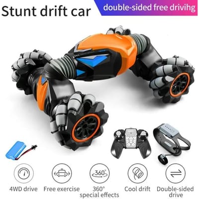 Nieuwe RC Auto 4WD Radiobesturing Stunt Auto Gebaar Inductie Draaien Terreinwagen Lichte Muziek Drift Speelgoed Hoge snelheid Klimmen RC Auto Handle+ gesture remote control 1 battery