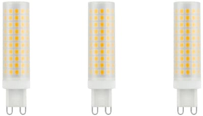 SPL G9 LED Lamp 6W Dimbaar - Warm Wit - 650lm - LED Buislamp T18 - Mat - 3 Stuks - 230 Volt - 2700K