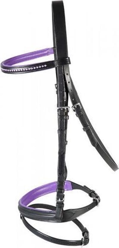 PFIFF trenshoofdstel ´Staines´ COB Zwart-lila