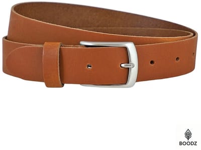 Boodz Leren Riem 3.5 cm Cognac | Maat 95