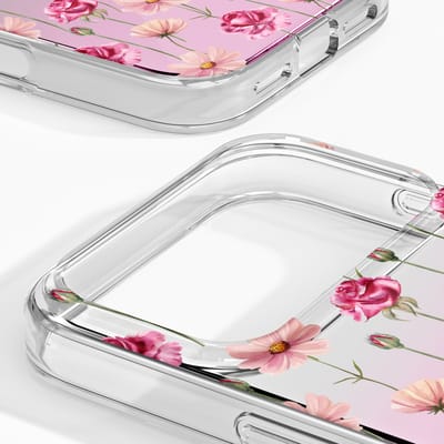iDeal of Sweden Mirror Case geschikt voor Apple iPhone 17 Pro - Rose Blush Floral