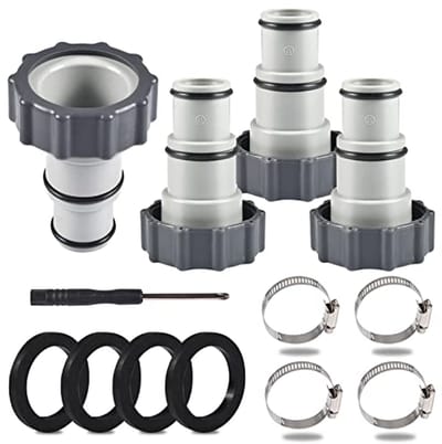Tuinslangadapter voor zwembaden - Verbinding voor zwembadslang met 32 en 38 mm diameter