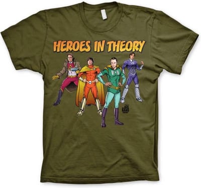 The Big Bang Theory Heren Tshirt -M- Heroes In Theory Groen