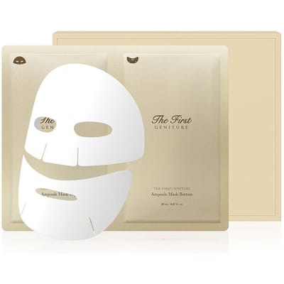 O HUI The First Geniture Ampoule Mask Set 6 stuks Koreaanse Luxe Merk Winkel beige
