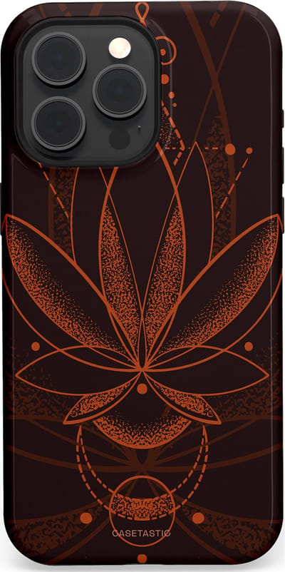 Casetastic Hoesje Geschikt voor Apple iPhone 15 Pro Max Magsafe - Stijlvolle Beschermende Duo-layer Case - Lotus Groei