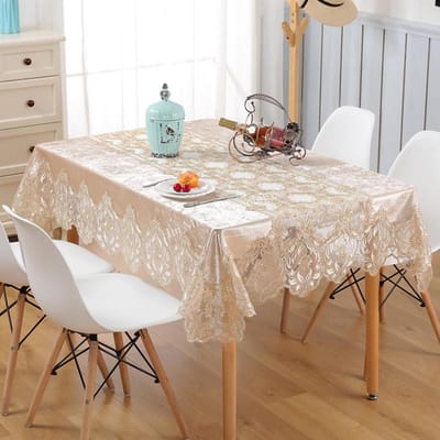 Topkwaliteit Geborduurd Tafelkleed Tafel Flanel Tafelkleed Koffie Kant Tafelkleed TV-kast Piano Hoes Stofhoes 70 X 70cm Square goud