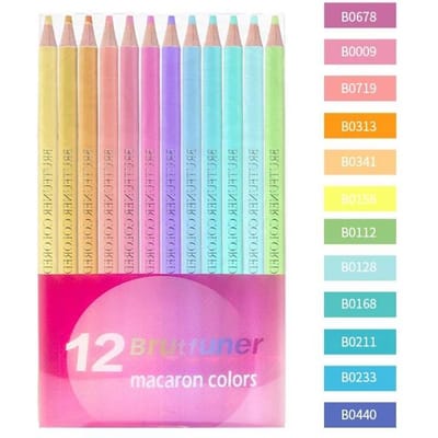 Ensemble de 12/24 Couleurs Crayons de Couleur Macaron Esquisse Bois Crayons de Couleur Peinture Pour Étudiant Artiste Dessin Fournitures d'Art beige