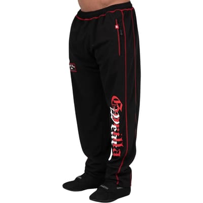 Gorilla Wear Marlow Mesh Pants - Trainingsbroek - Zwart/Rood - S/M