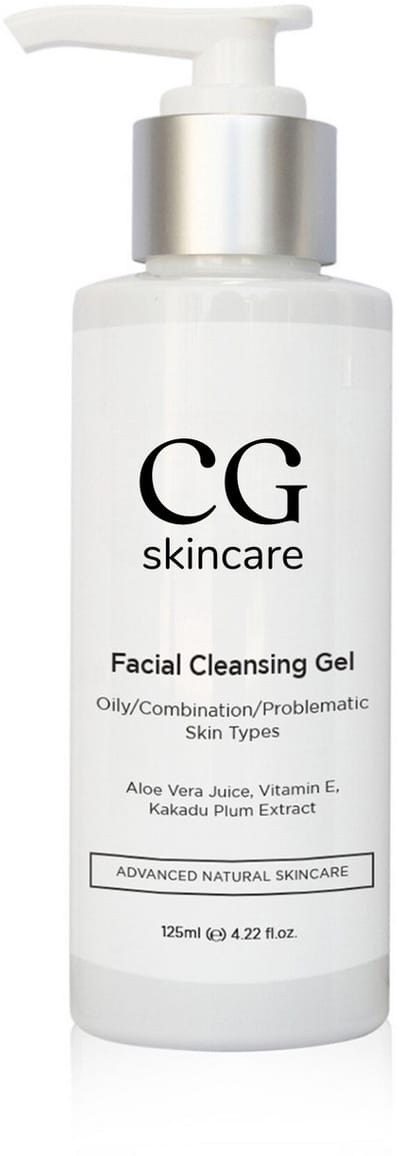 CG Skincare Facial Cleansing Gel – Mild Reinigend & Kalmerend – Voor Gevoelige & Medium tot vette Huid – 99,5% Natuurlijk – Vegan – 125 ml
