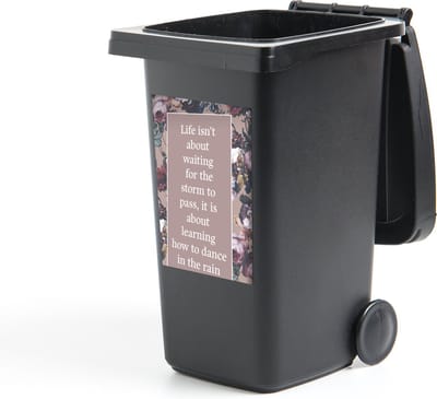 Container sticker Quotes - Bloemen - Tuin - 40x60 cm - Kliko sticker